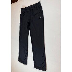 Nike Mens Black Athletic Track Pants With Elastic Waist Pockets small (bin ii86)